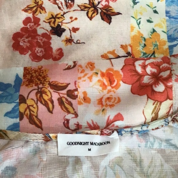 Goodnight Macaroon Brianna Boho Floral Patchwork Fringe Kimono NWT - Picture 8 of 11